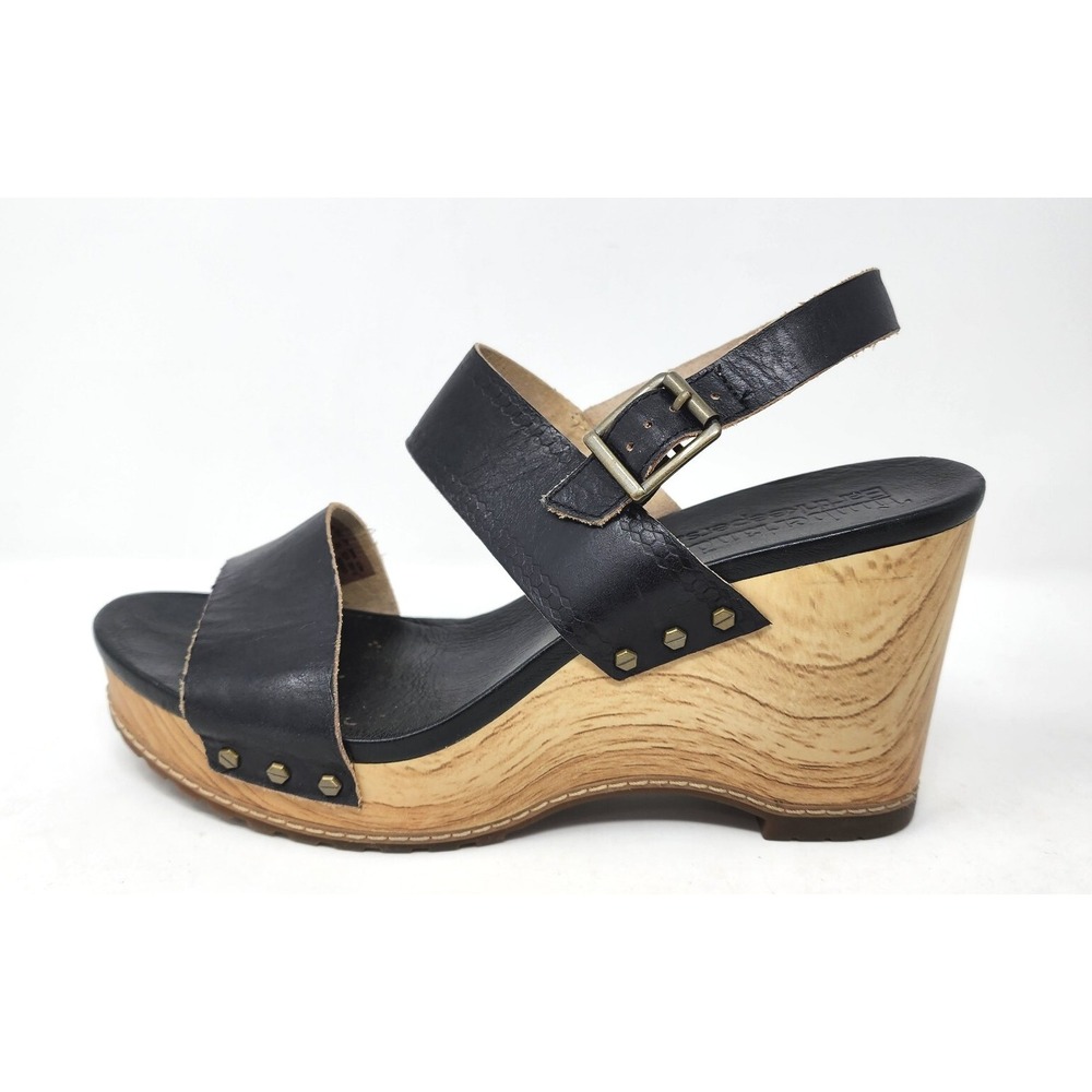 Timberland Earthkeepers Shoes Womens 8.5 Black Maracaibo Slingback Sandal Heels